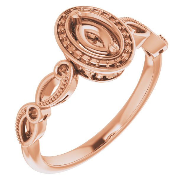 Halo-Style Sculptural Engagement Ring