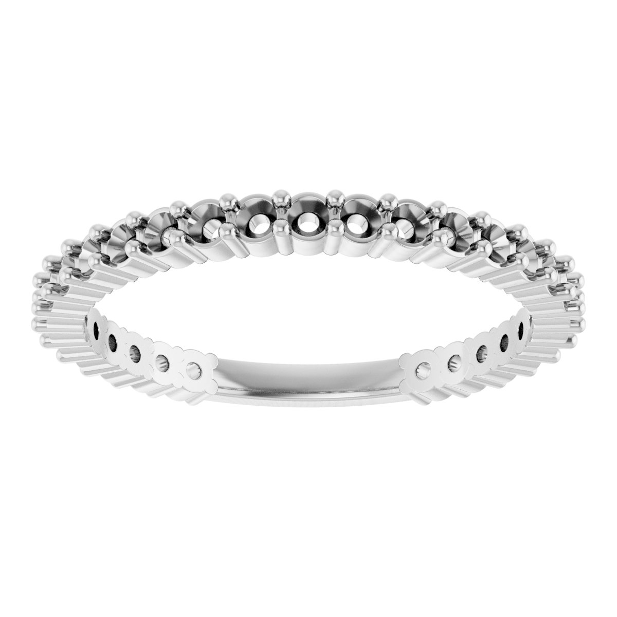 14K White 1/2 CTW Diamond Anniversary Band