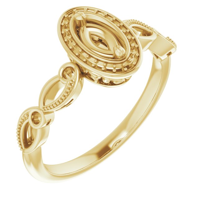Halo-Style Sculptural Engagement Ring