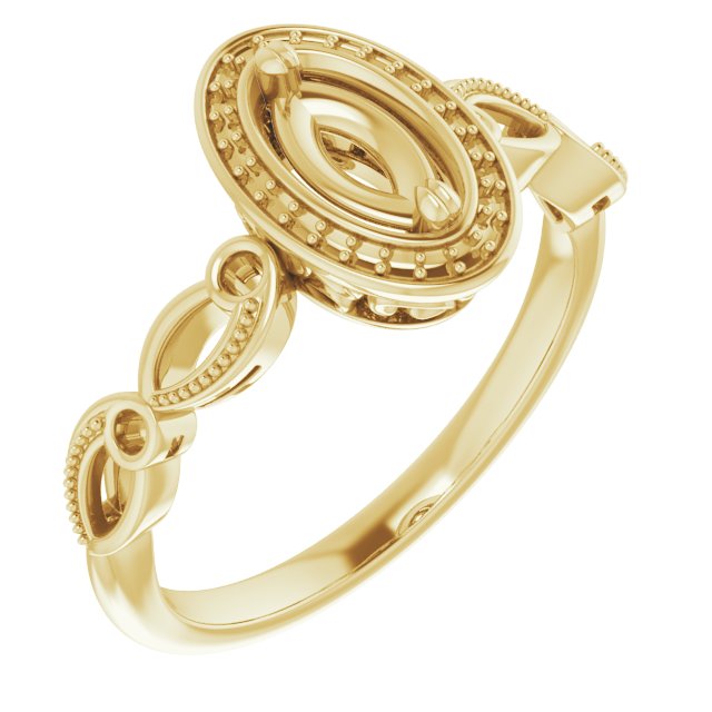 Halo-Style Sculptural Engagement Ring