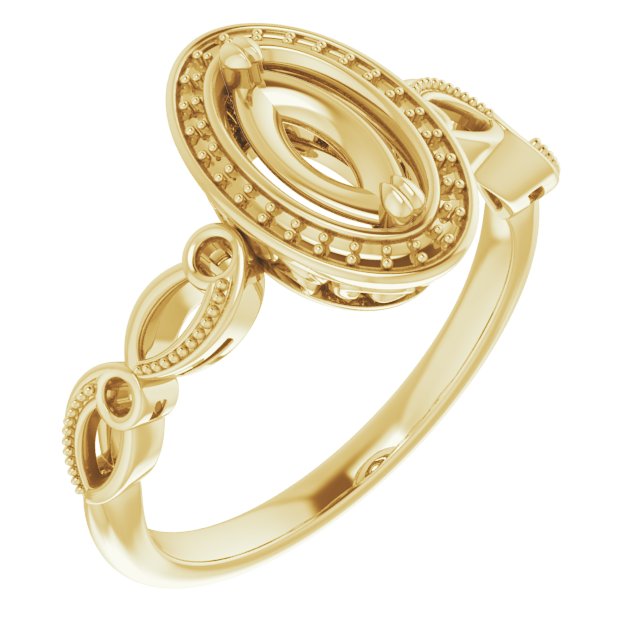 Halo-Style Sculptural Engagement Ring