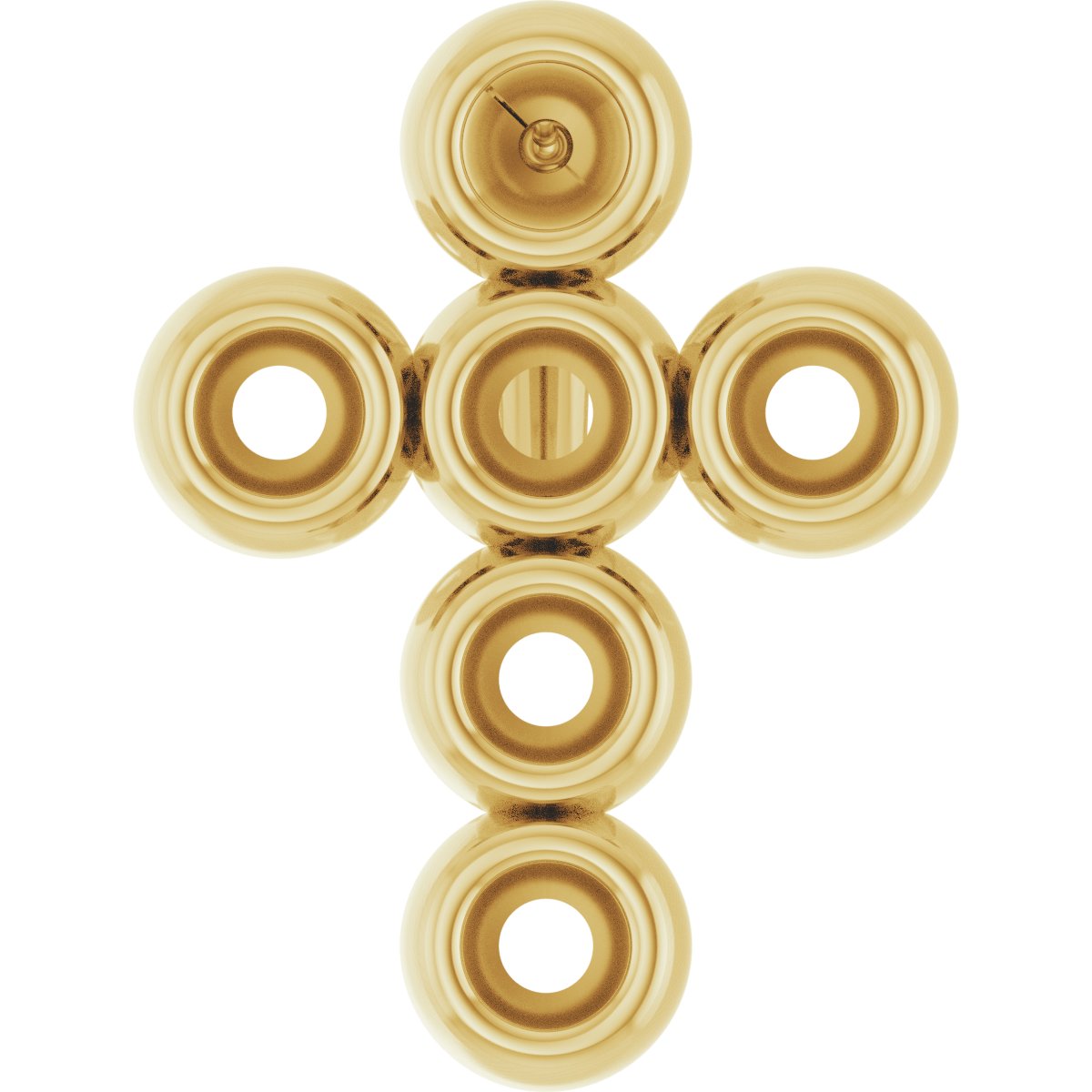 Bezel-Set Cross Necklace or Pendant