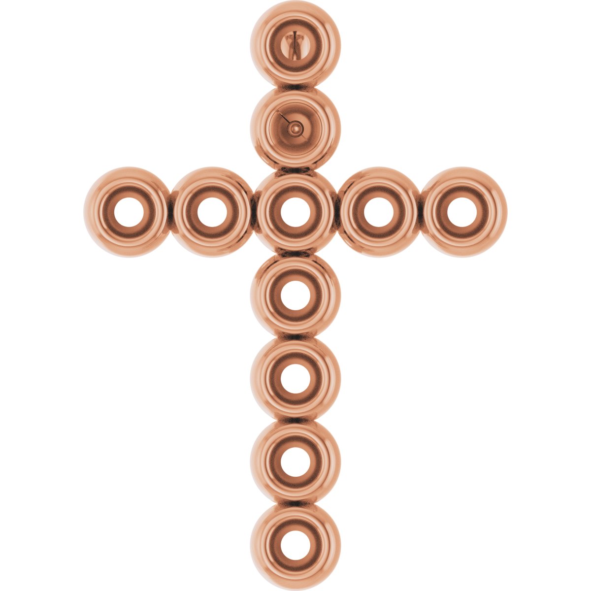Bezel-Set Cross Necklace or Pendant