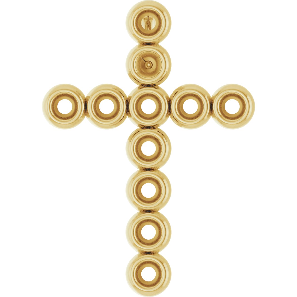 Bezel-Set Cross Necklace or Pendant