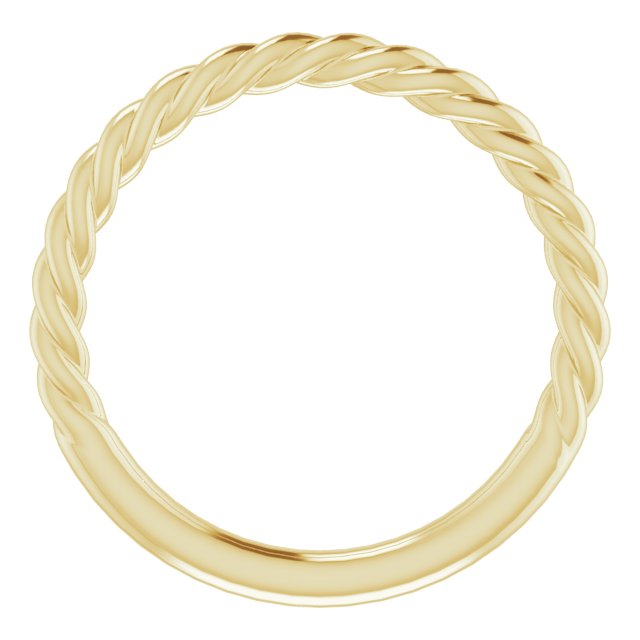 14K Yellow 1.7 mm Rope Band Size 5