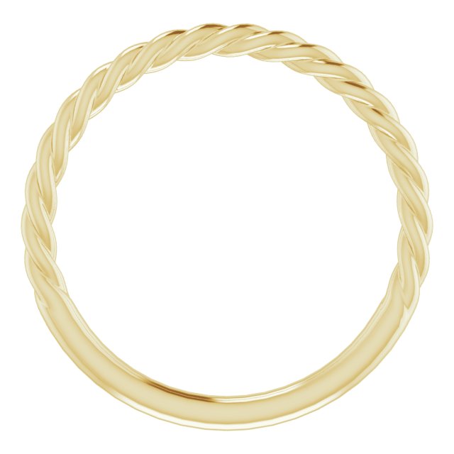 14K Yellow 1.7 mm Rope Band Size 9