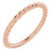 14K Rose 1.7 mm Rope Band Size 5