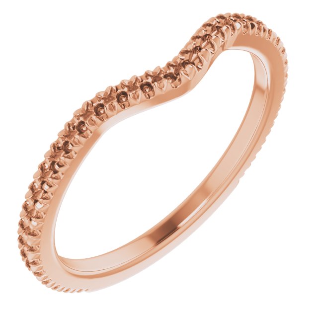 French-Set Side Stone Engagement Ring or Band