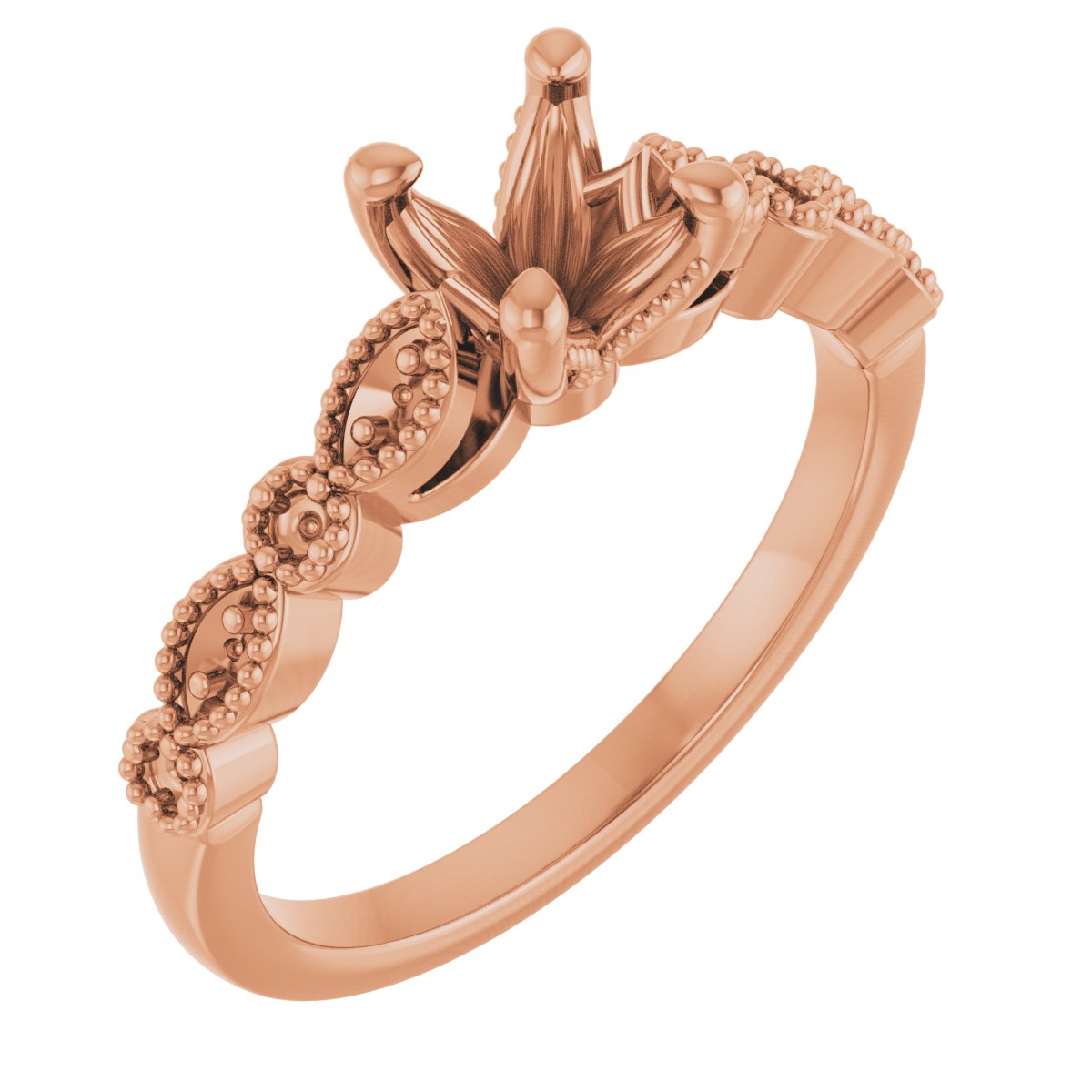 Accented Vintage-Inspired Engagement Ring or Band