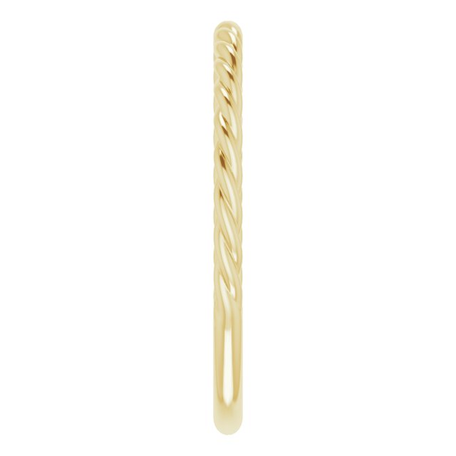 14K Yellow 1.7 mm Rope Band Size 9