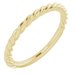 14K Yellow 1.5 mm Twisted Rope Band Size 4