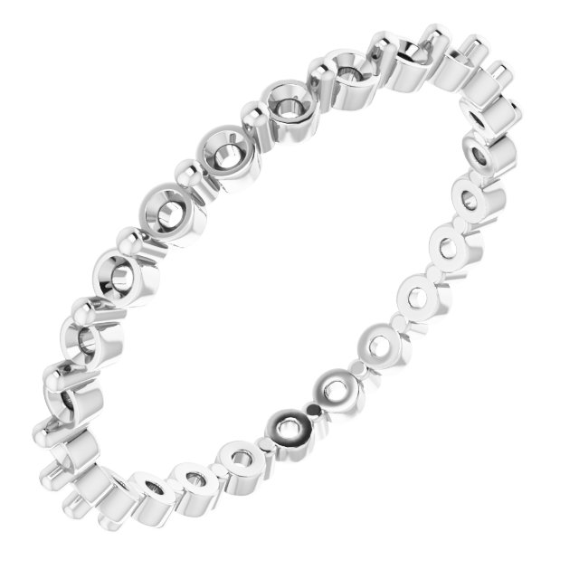 Shared-Prong Eternity Band