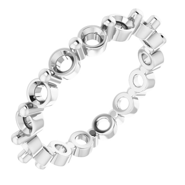 Shared-Prong Eternity Band