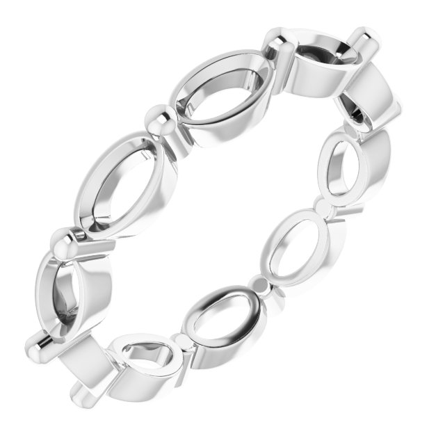 Shared-Prong Eternity Band