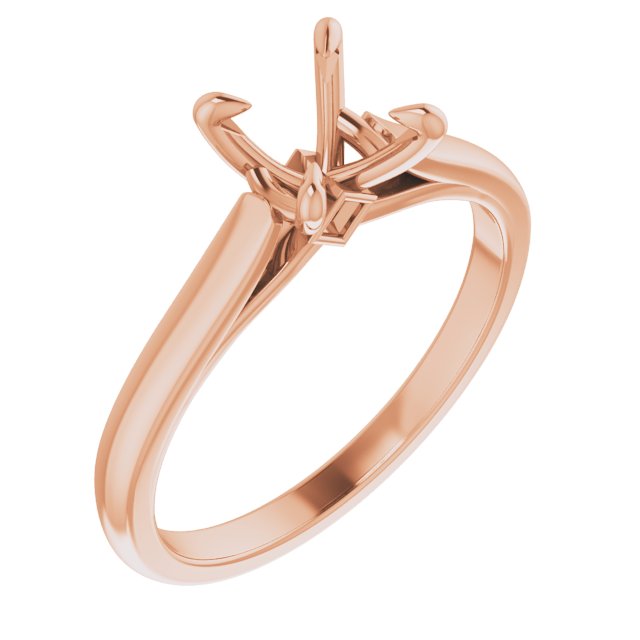 Claw-Prong Accented Engagement Ring