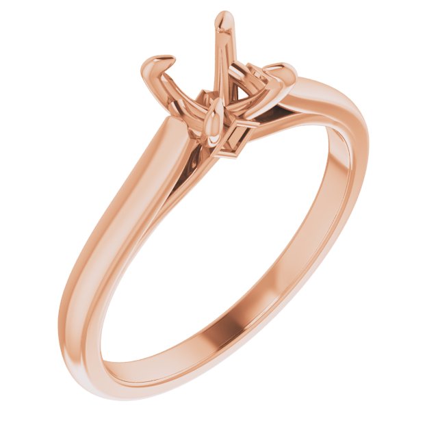 Claw-Prong Accented Engagement Ring