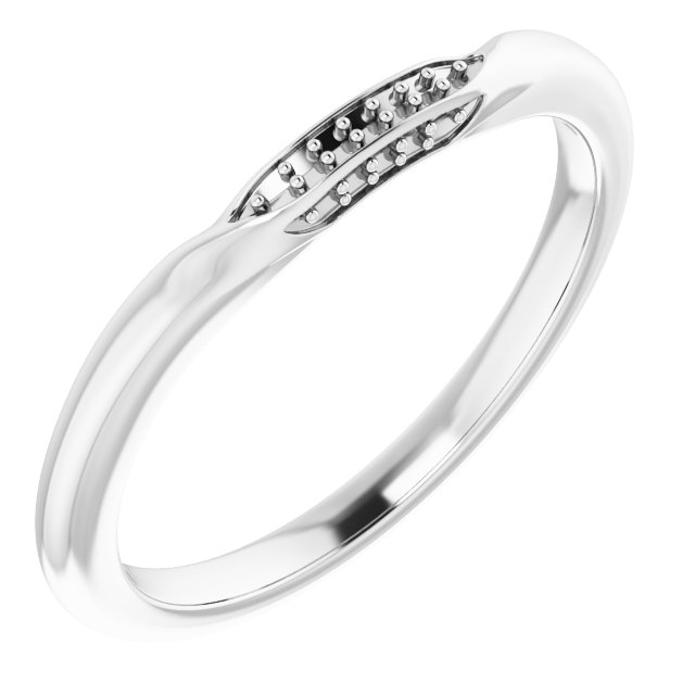 7 mm Square Wedding Band Mounting