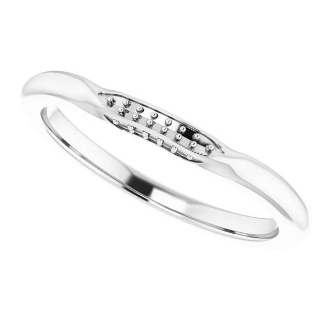 7 mm Square Wedding Band Mounting view 5
