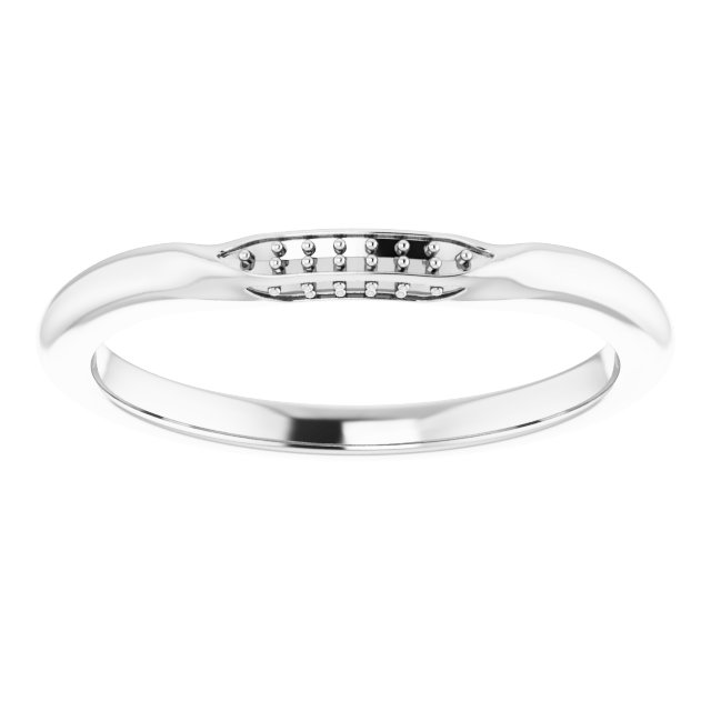 7 mm Square Wedding Band Mounting view 3