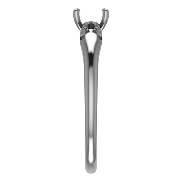 7x7 mm Square Engagement Ring Mounting view 4
