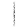 14K White .07 CTW Diamond Vintage Inspired Vertical Bar Pendant Ref. 16508302