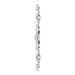 14K White .07 CTW Natural Diamond Vintage-Inspired Vertical Bar Pendant