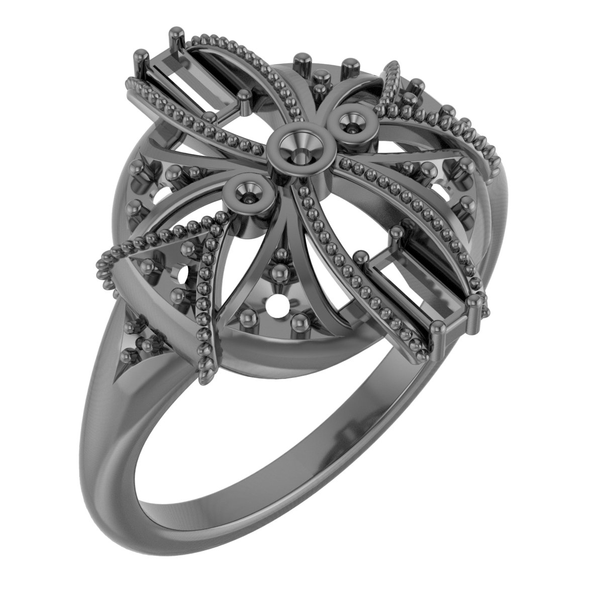 14K Rose 1/4 CTW Diamond Vintage-Inspired Ring