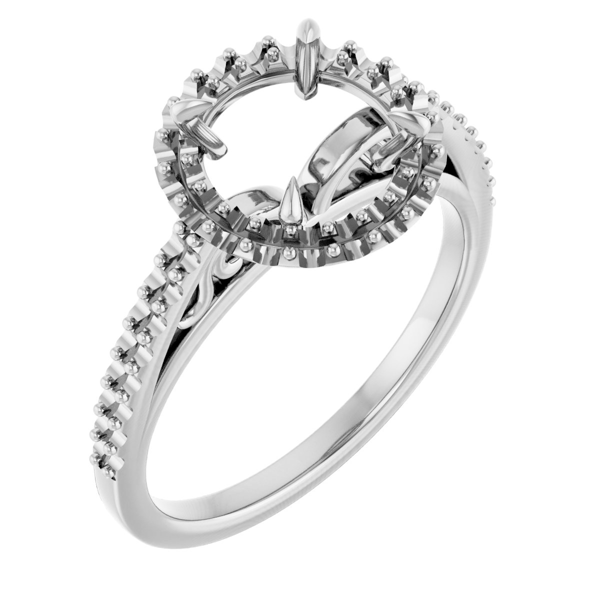 Halo-Style Engagement Ring