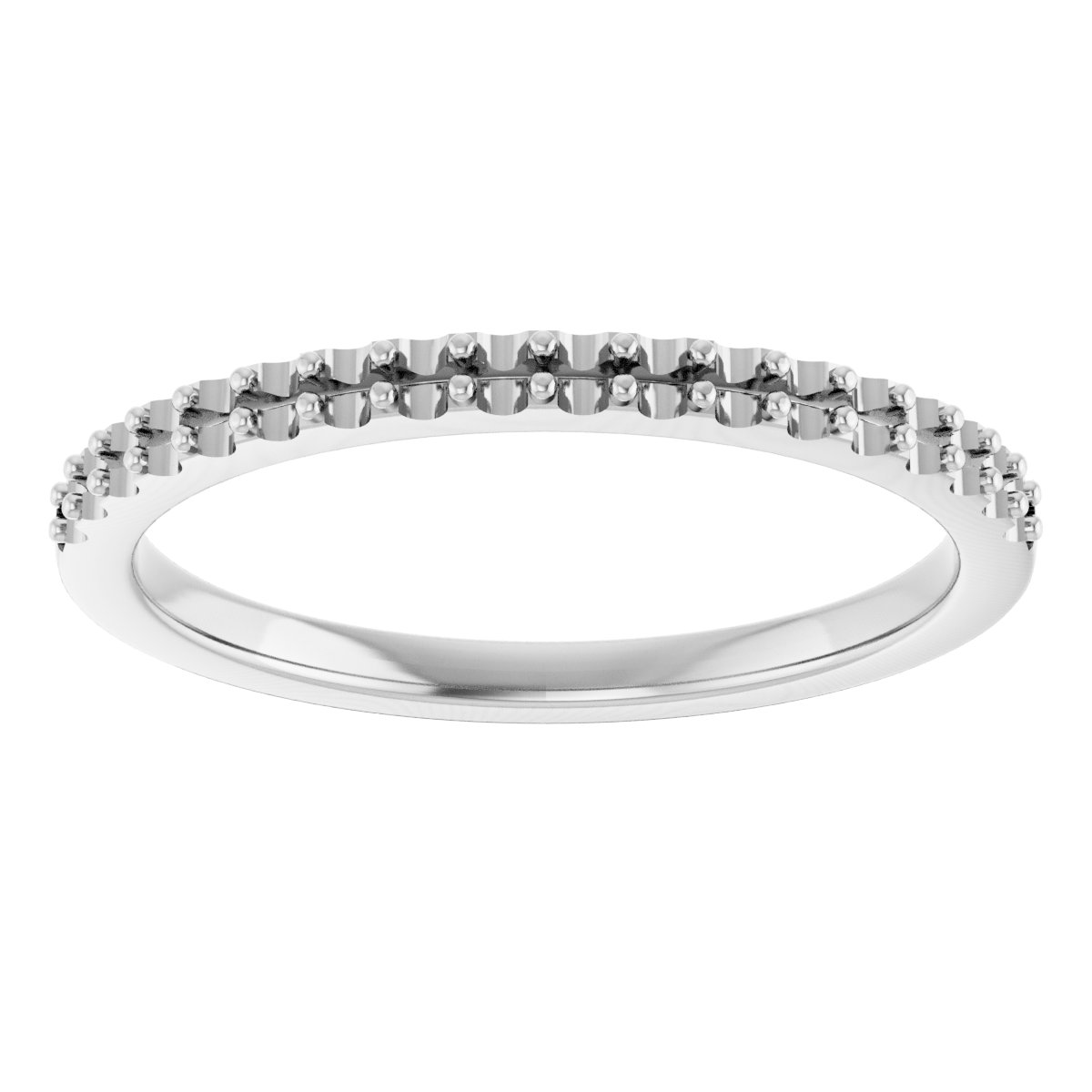 Band Mounting for 5 mm Square Ring view 3