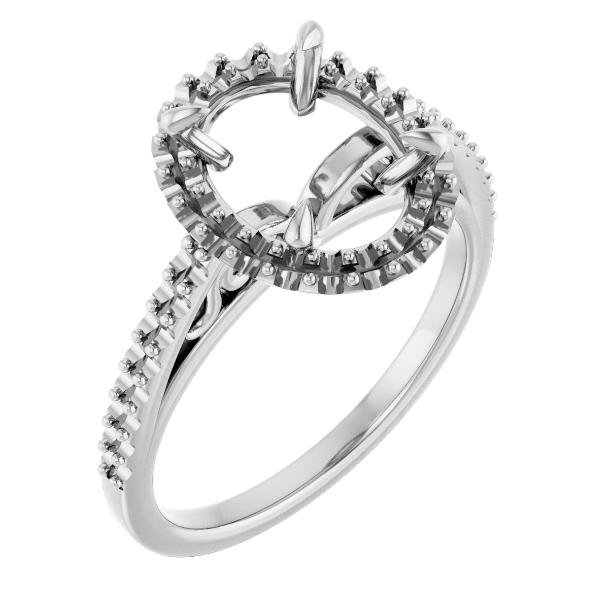 Halo-Style Engagement Ring