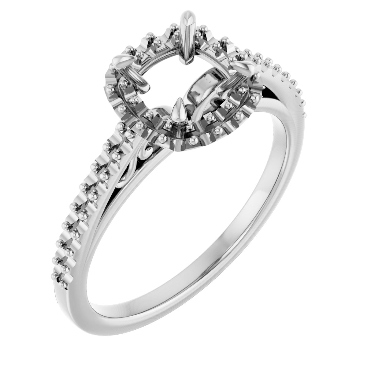 Halo-Style Engagement Ring
