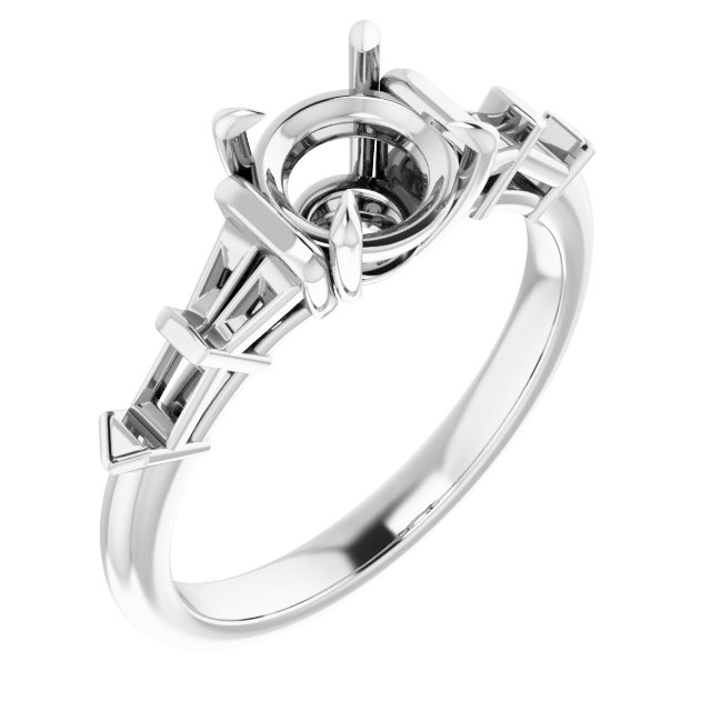 Accented Engagement Ring