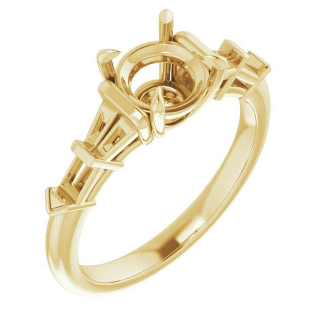 Accented Engagement Ring