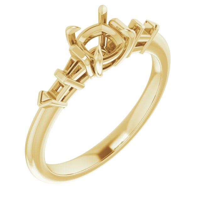 Accented Engagement Ring