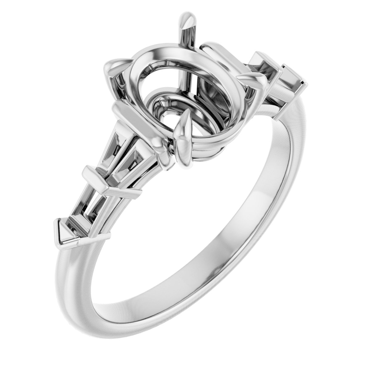 Accented Engagement Ring