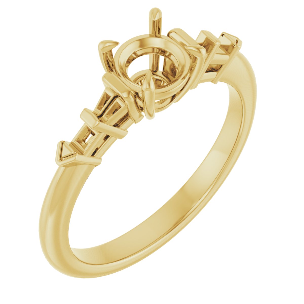Accented Engagement Ring