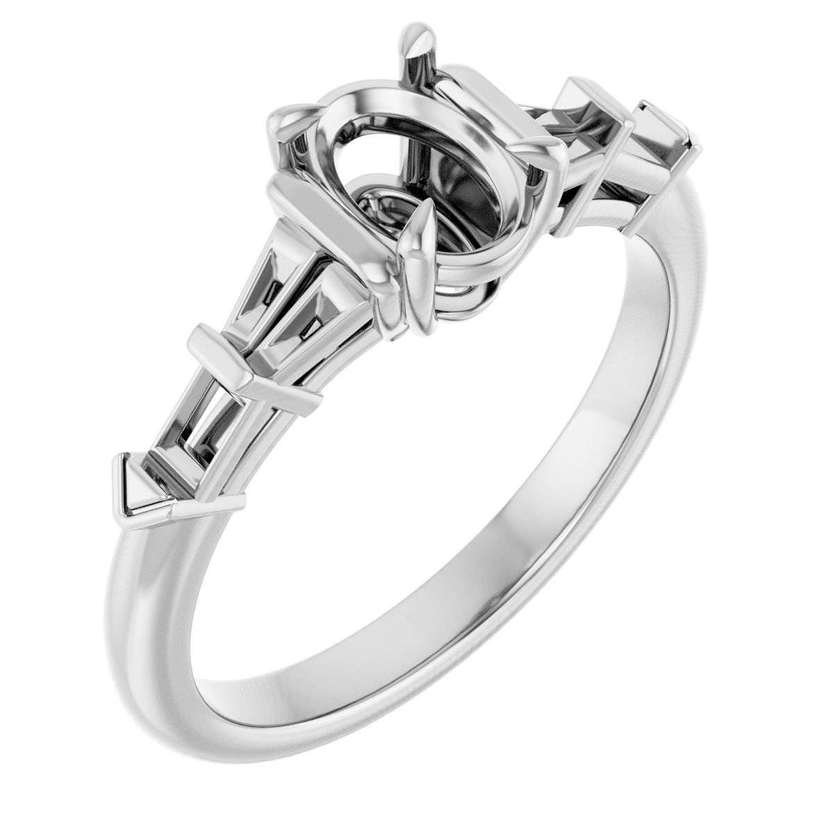 Accented Engagement Ring