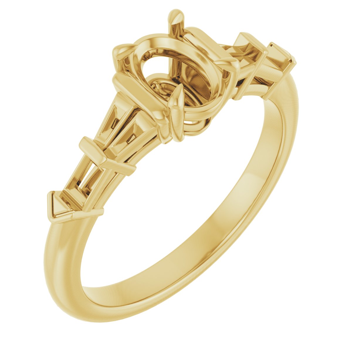 Accented Engagement Ring