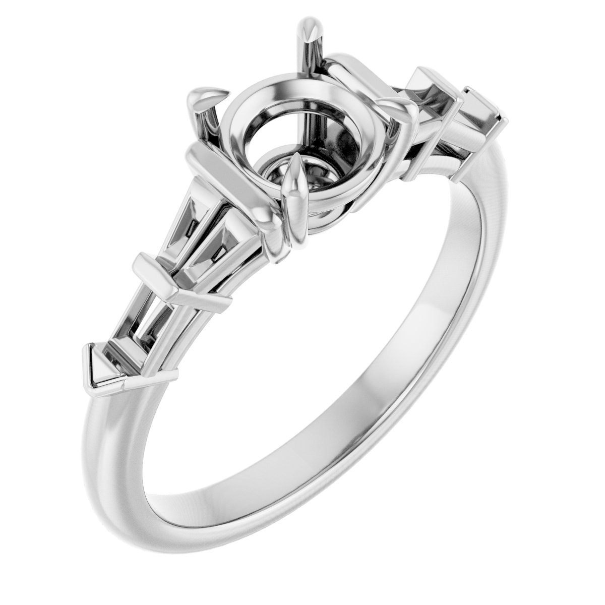 Accented Engagement Ring