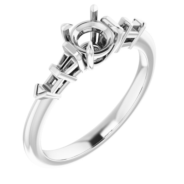 Accented Engagement Ring