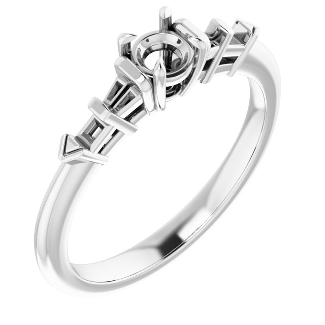 Accented Engagement Ring