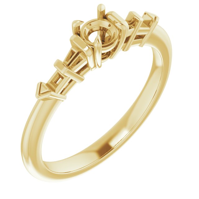 Accented Engagement Ring