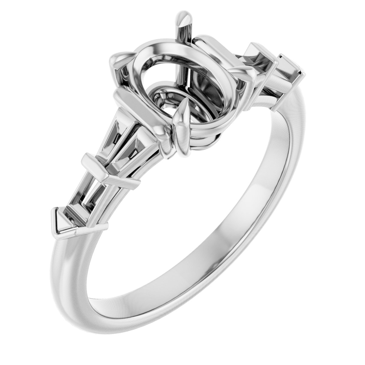Accented Engagement Ring