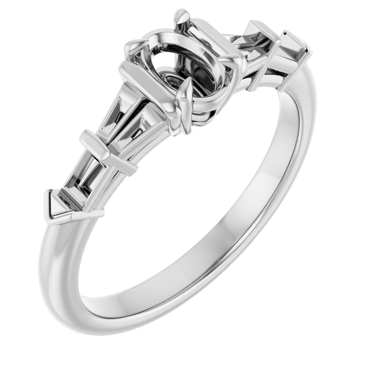 Accented Engagement Ring
