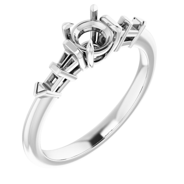 Accented Engagement Ring