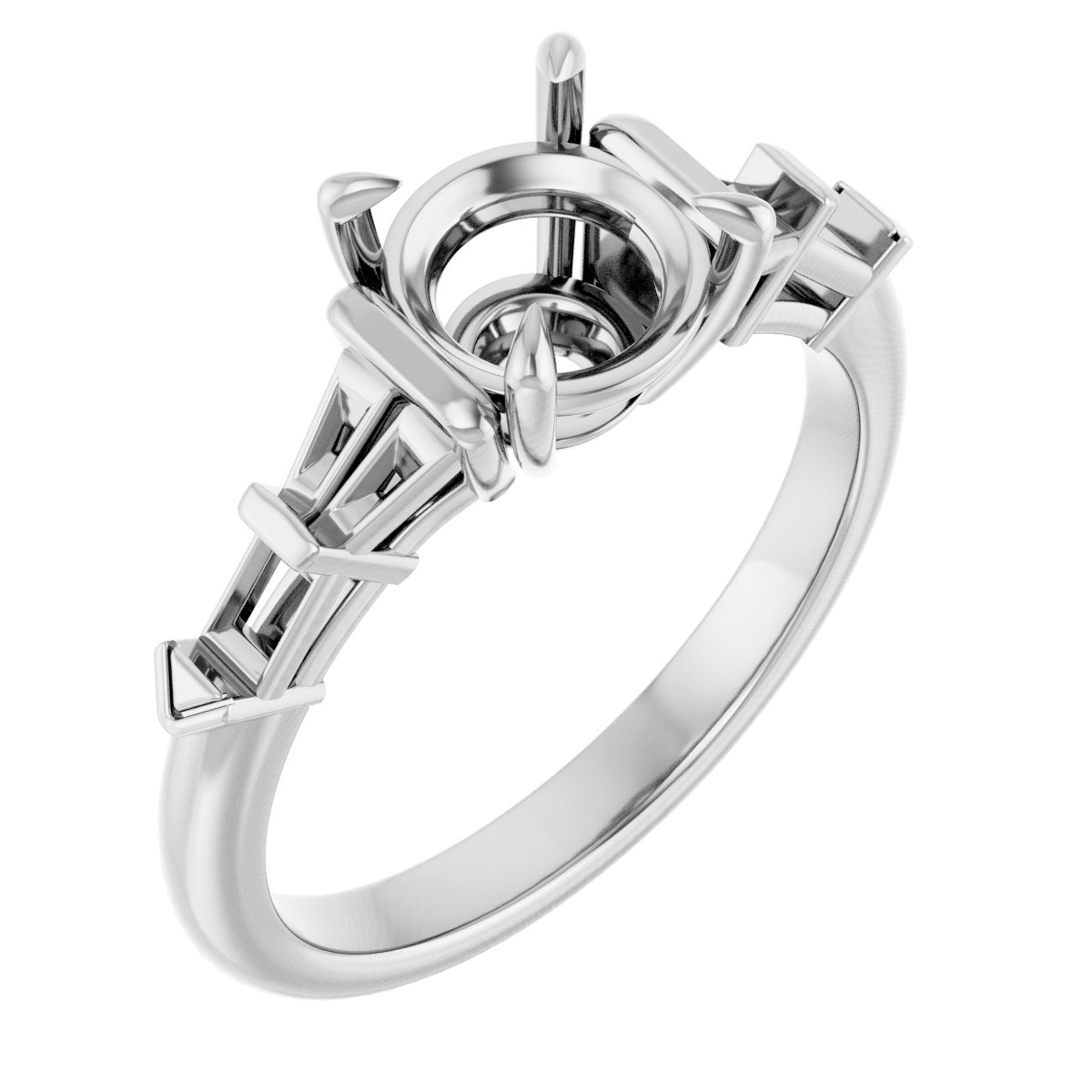 Accented Engagement Ring