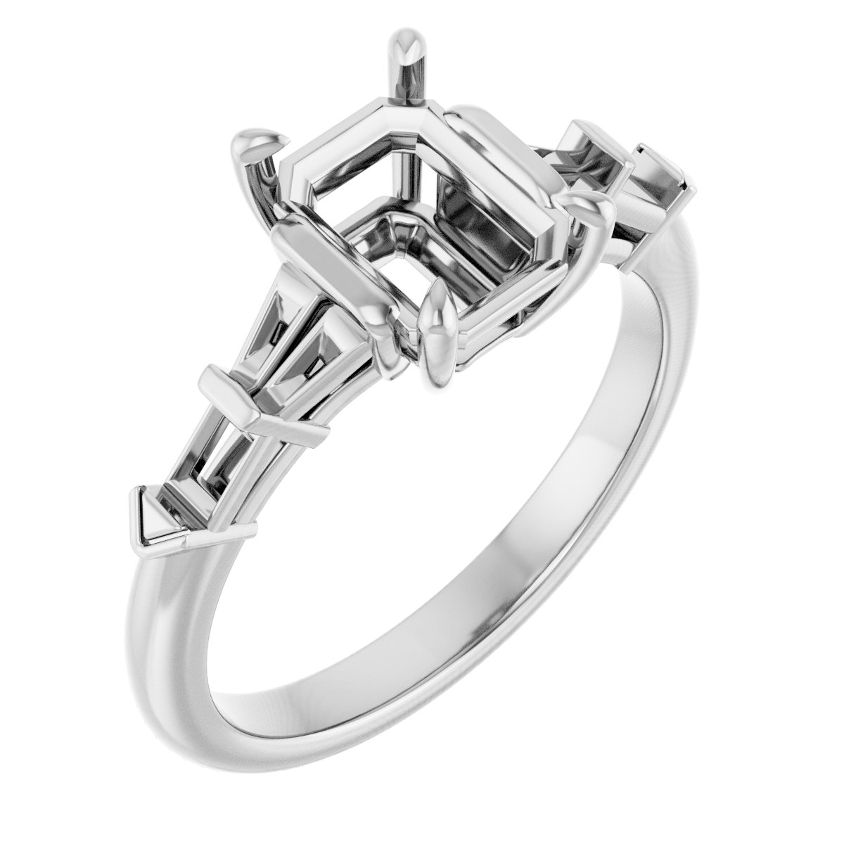 Accented Engagement Ring