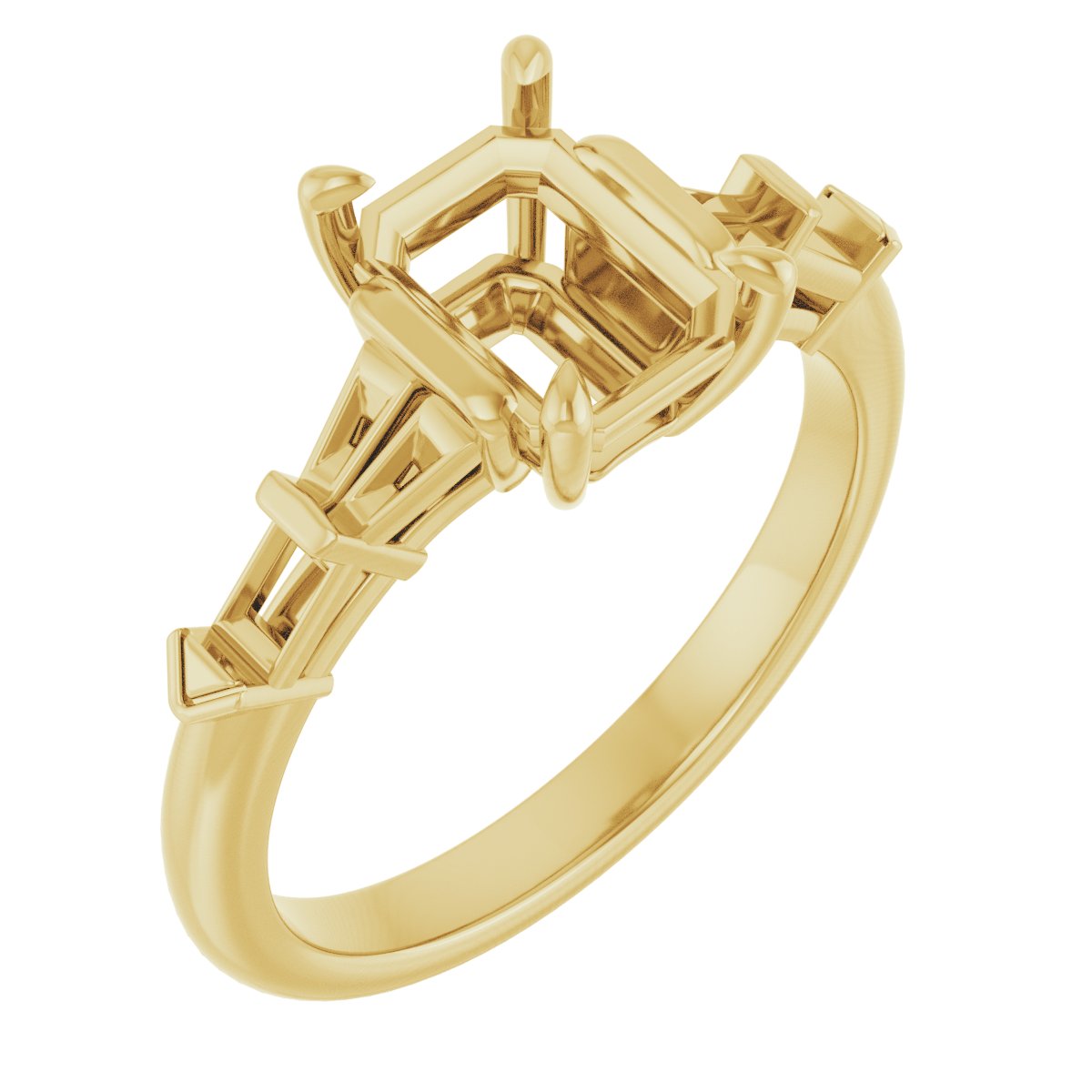 Accented Engagement Ring