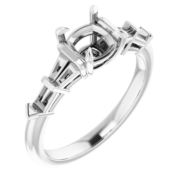 Accented Engagement Ring