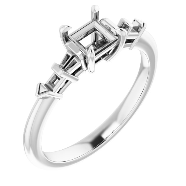 Accented Engagement Ring